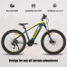 Bicicleta Eléctrica de Montaña 27,5 Pulgadas con Horquilla de Suspensión Hidráulica 