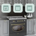 Cocina de gas GURARI GCH E 914 BL r, retro, gas eléctrico 
