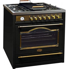 Cocina eléctrica de gas 90 cm, horno eléctrico 