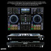Gemini Sound SDJ-4000 DJ Equipment Console Table con 2 cubiertas 