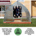  Invernadero Jardín "Drop 20" 3x4 Metros 12M² Policarbonato Transparente 4mm, Marco Acero, Varios Modelos y Tamaños, Ideal Huerto Plantas y Cultivos 