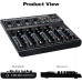 KKYKP Efecto digital Interfaz de mezclador de audio Audio Fk6 Bluetooth 