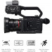  Panasonic HC-X2000E - Videocámara 4K (asa extraíble con LED y micrófono, lente Leica, Live Streaming, gran angular 25 mm, zoom óptico 24x, Wifi), negro 