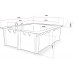 Piscina Rectangular de Madera Caimans - 4,10 x 3,00 x 1,24 m 