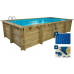 Piscina Rectangular de Madera Tobago 