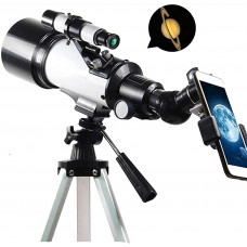 ROM Telescopio astronómico Telescopio Profesional para Adultos Espejo Refractor Vista del Paisaje Senderismo Aumento máximo de 336 Veces
