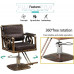 Silla de barbero hidráulico 360 grados rodantes  