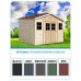 TIMBELA Cobertizo de Madera 605x300cm 18 m² 