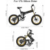  X3000plus-UP Bicicleta eléctrica Plegable para Hombres y Mujeres, Bicicleta montaña 20 Pulgadas, Horquilla Delantera con amortiguadores neumáticos 
