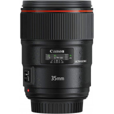  Canon EF 35mm f/1.4L USM II - Objetivo para cámara réflex Canon (Distancia Focal Fija 35mm, Apertura f/1.4-22, diámetro Filtro: 72mm) Negro 