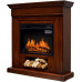  liushop Chimenea eléctrica Chimenea de Lujo Madera Retro Chimenea Calentador simulación Falsa Llama Chimenea Chimenea Biochimenea (Color : Brown, Height : 105cm) 
