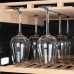  Klarstein Vinovilla Grande - Vinoteca, Nevera vinos, 425 L, 165 botellas, Control táctil, Temperatura ajustable, Soporte para copas, 13 estantes de madera, 2 zonas, Nevera para vinos, Plateado [Clase de eficiencia energética G] 